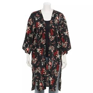 LC Lauren Conrad Wild Flower Duster Kimono